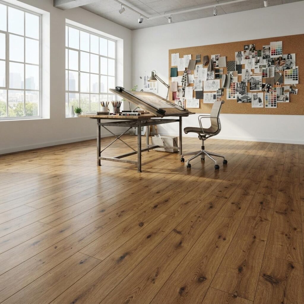 Makro Oak Gold · D41632 в интерьере: Кабинет