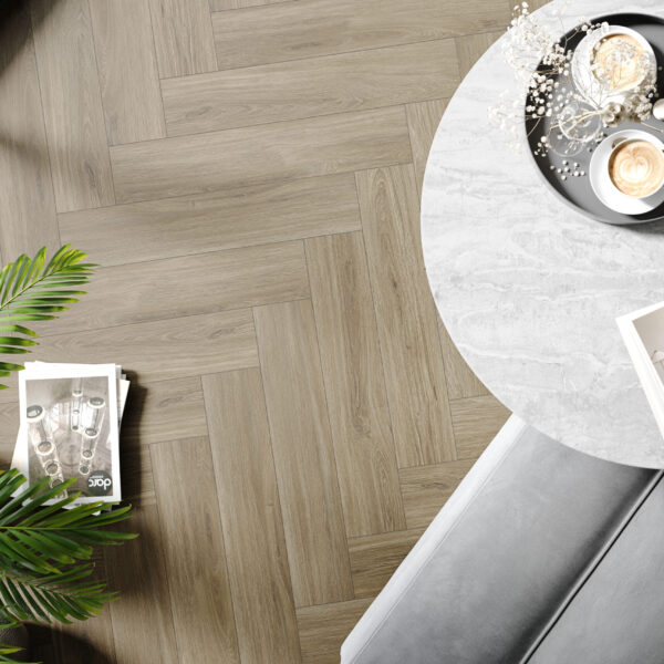 P6002 York Oak HB — кварцвинил The Floor Herringbone